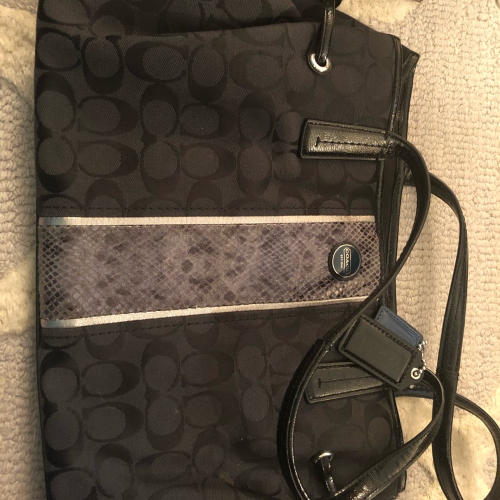 Coach Snakeskin Tote
